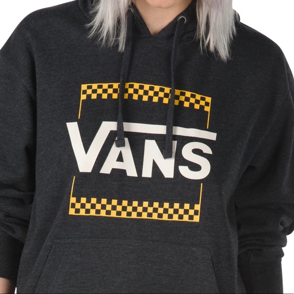 💖MEGA SALE💖VANS Boxed Pro Women Hoodie Charcoal Grey Logo Size XS VN0A4QGS98V - Picture 3 of 6